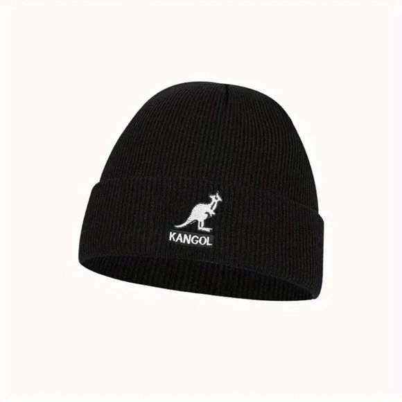 NEW! Kangaroo Graphic Print Slogan Text Knit Beanie Hat - Picture 2 of 5
